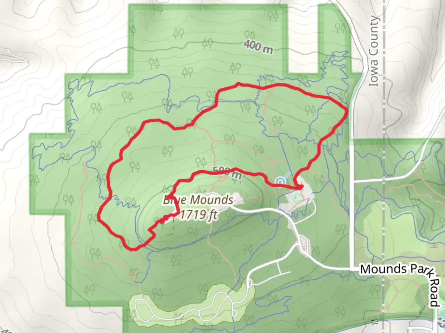 An image depicting the trail Flint Rock Nature and John Minix Loop Trail and its surrounding area.