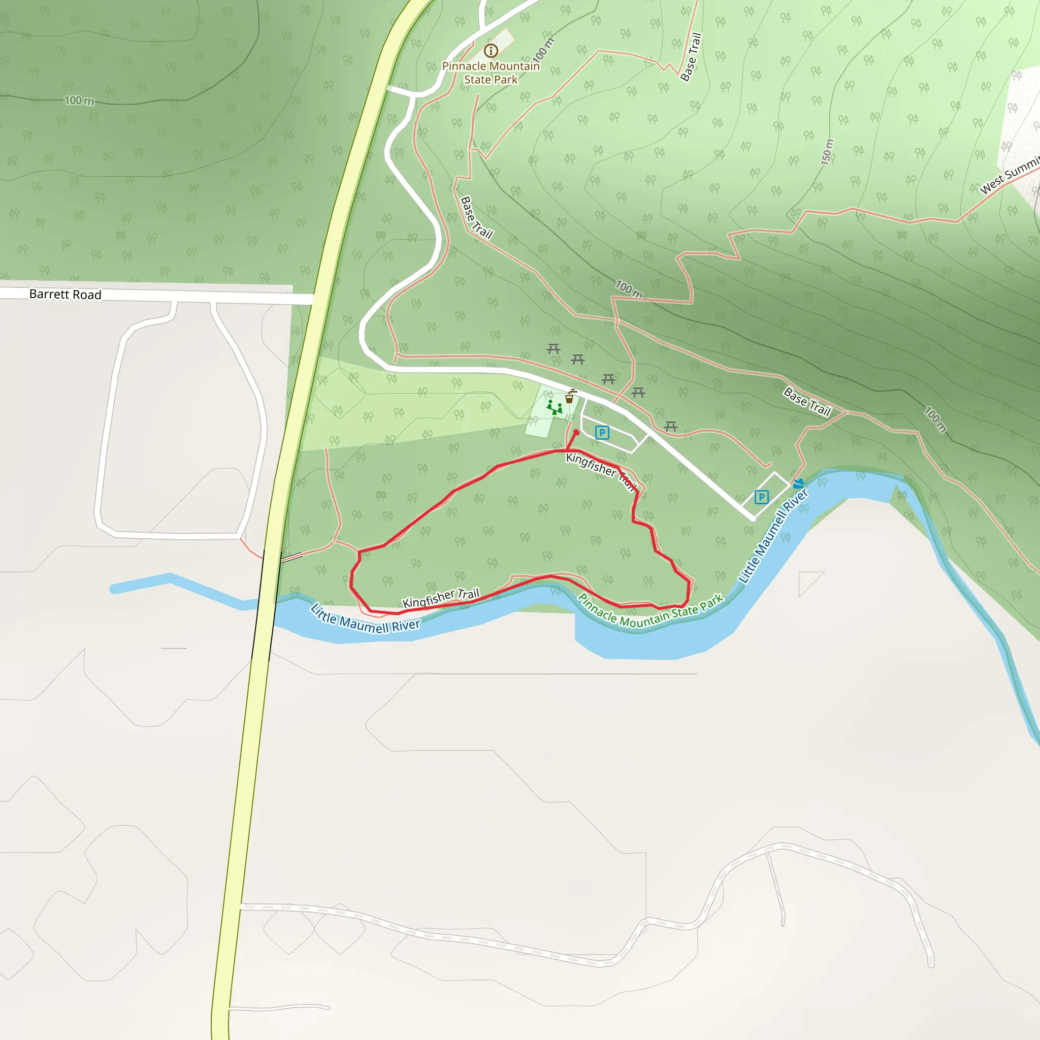 Little Maumell River Loop mobile static map