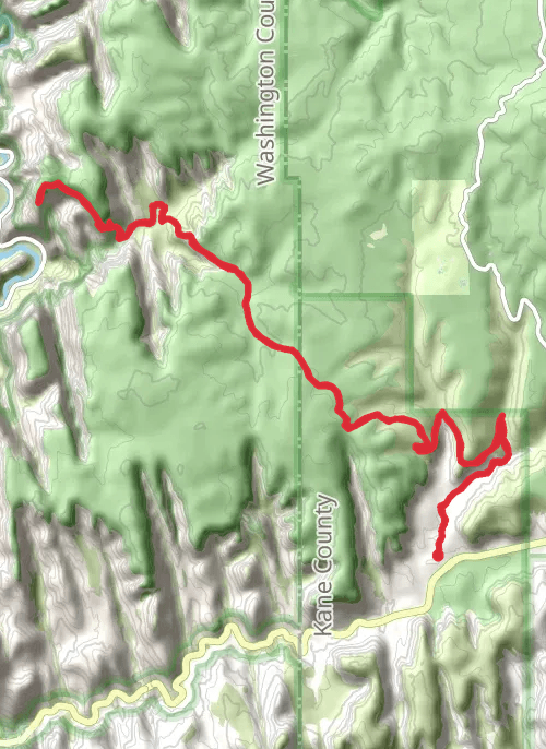 Hike on Observation Point 3.28.2026 mobile static map