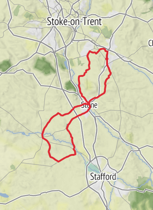 Stoke-on-Trent Cycling mobile static map