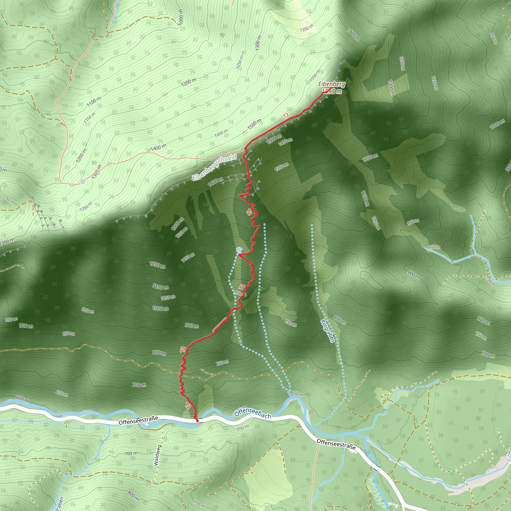 Eibenberg near Ebensee mobile static map