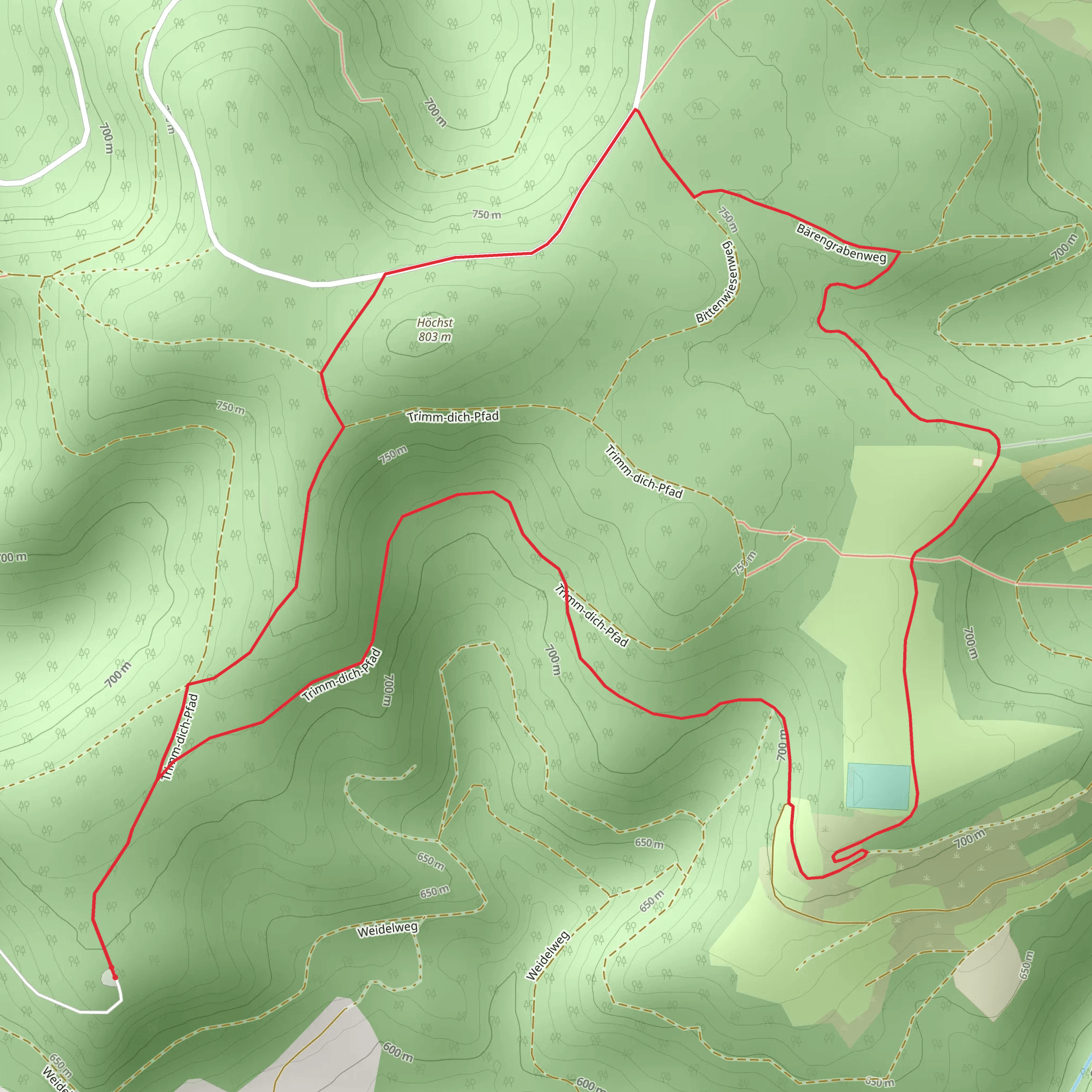 Höchst Loop mobile static map