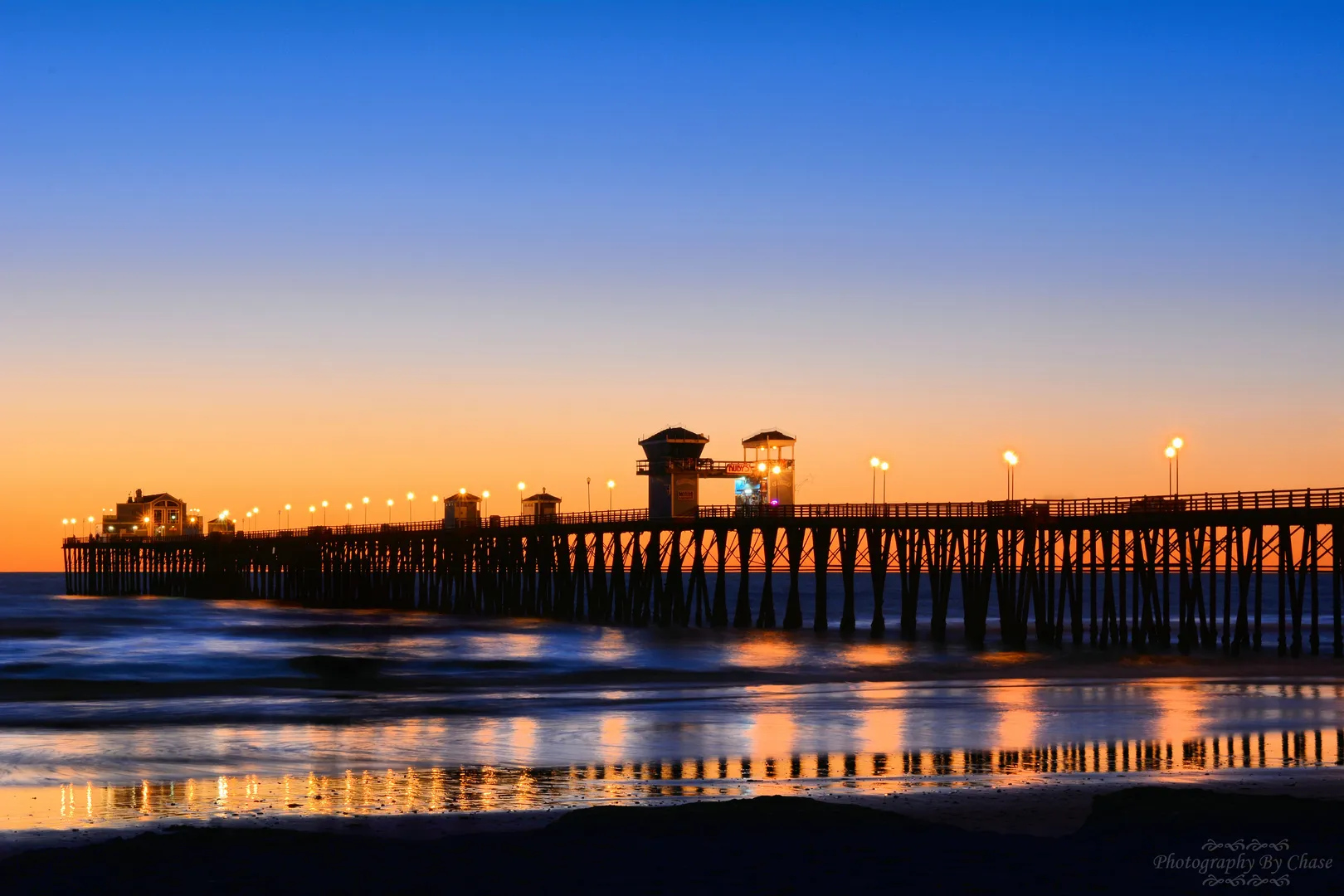 An image depicting the trail Oceanside Pier and its surrounding area.
