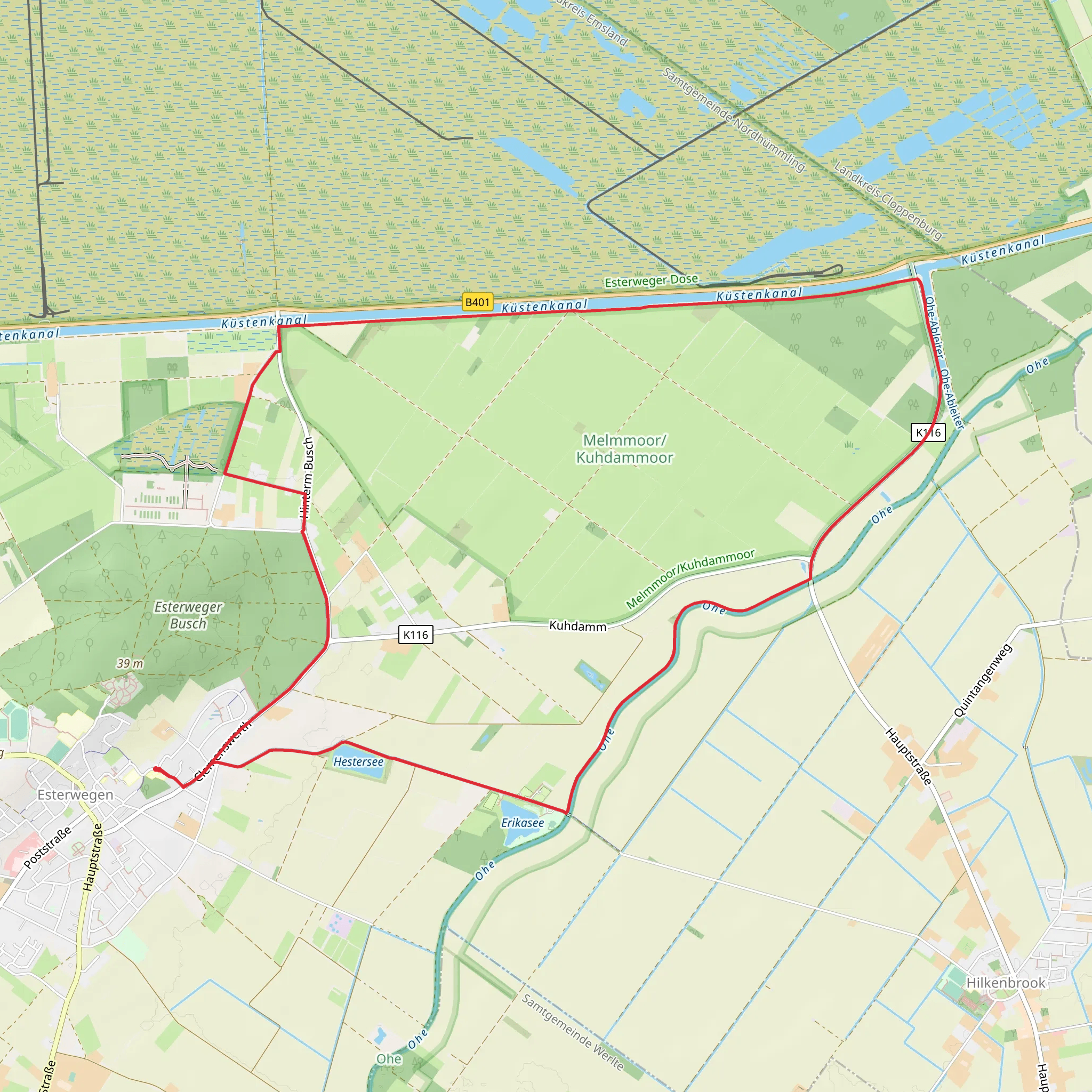 NSG Melmmoor Kuhdammoor Loop mobile static map