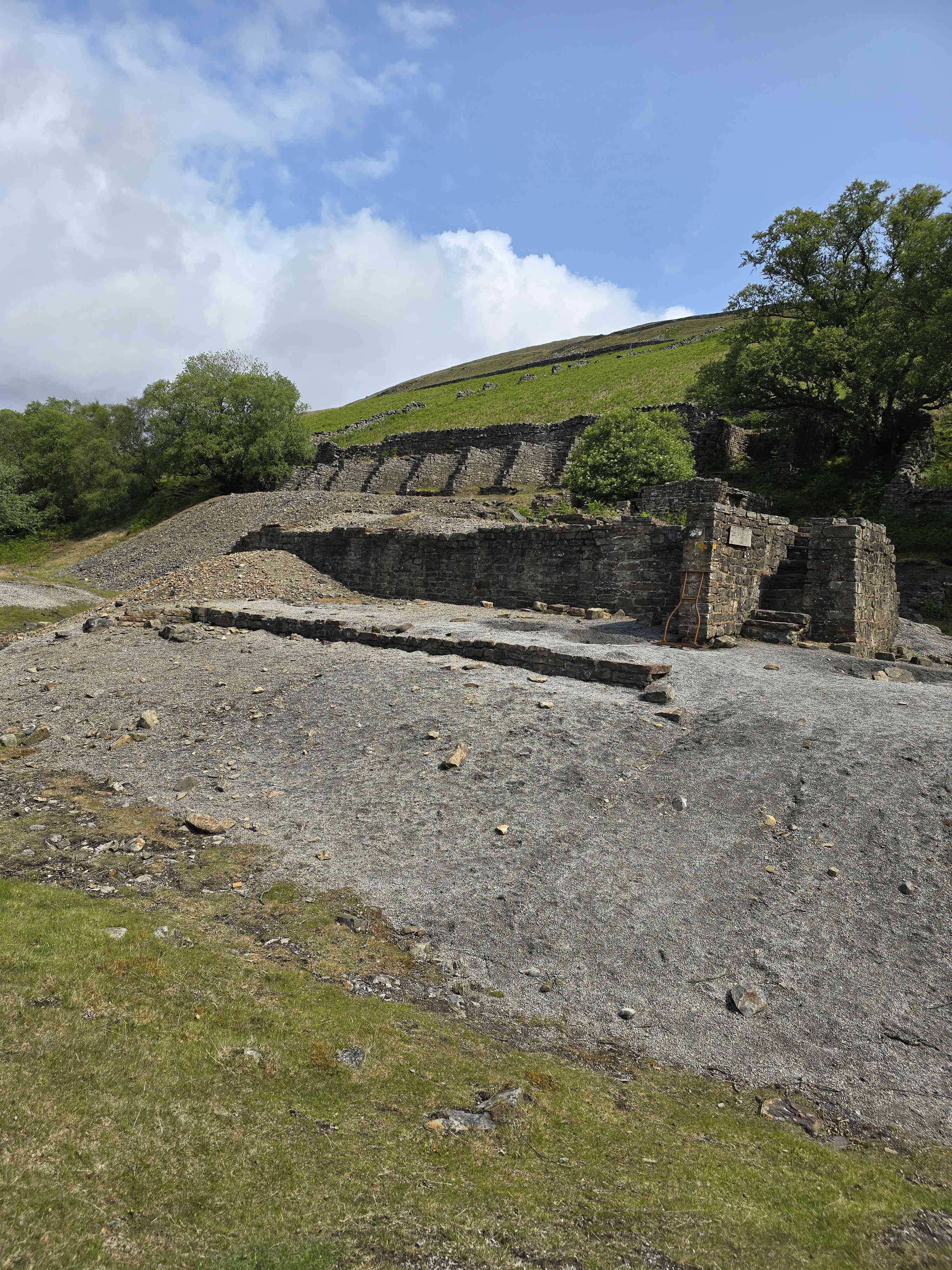 A map preview of the recording Hike on Gunnerside and Surrender Bridge.