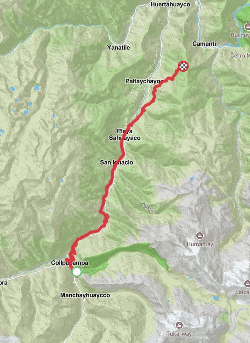 Santa Teresa Hiking mobile static map
