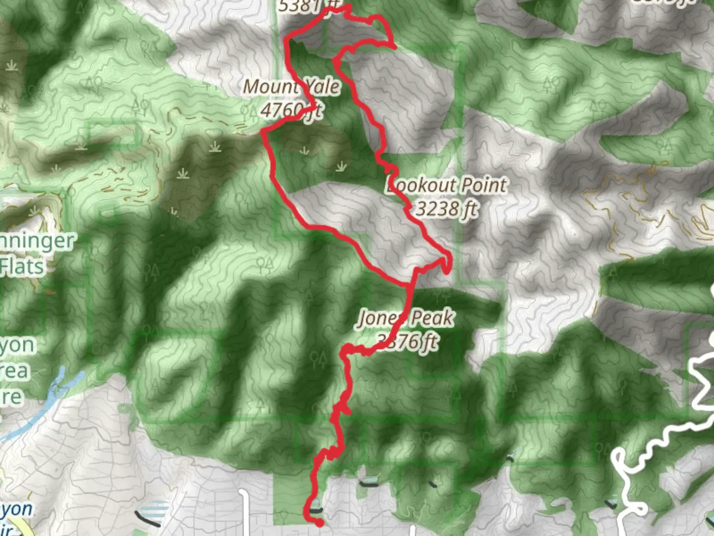 An image depicting the trail Jones Peak - Mount Yale Loop and its surrounding area.