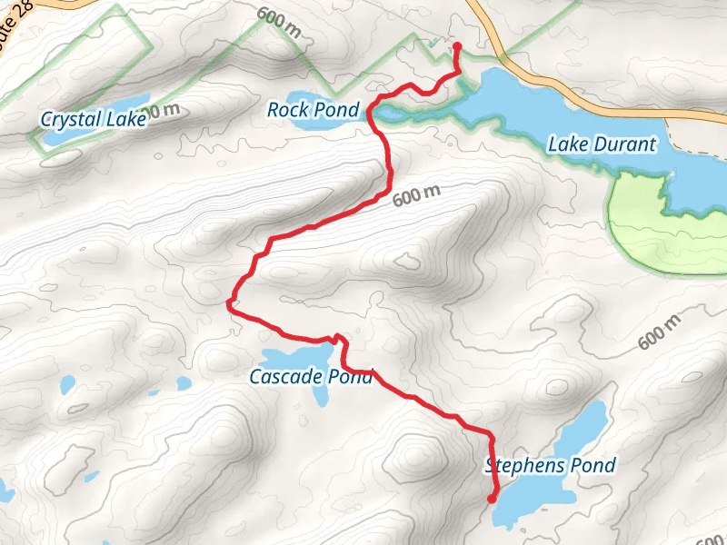 Cascade Pond and Stephens Pond Trail