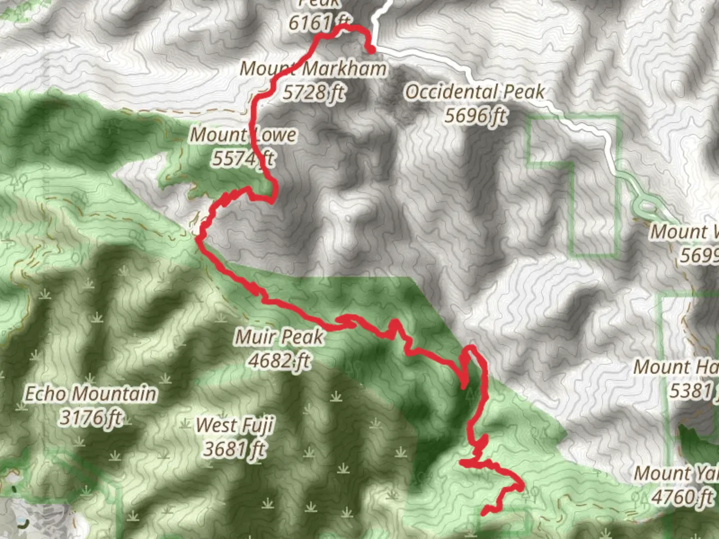 An image depicting the trail Upper Sam Merrill Trail and Idlehour Trail and its surrounding area.