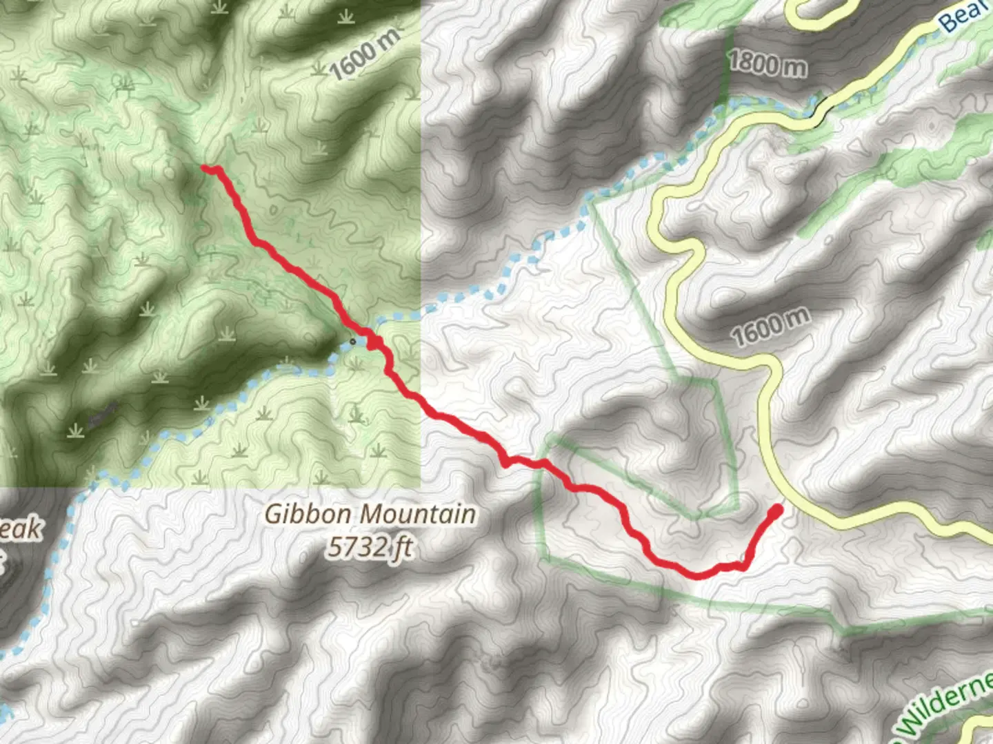 An image depicting the trail Sycamore Saddle via Arizona Trail and its surrounding area.