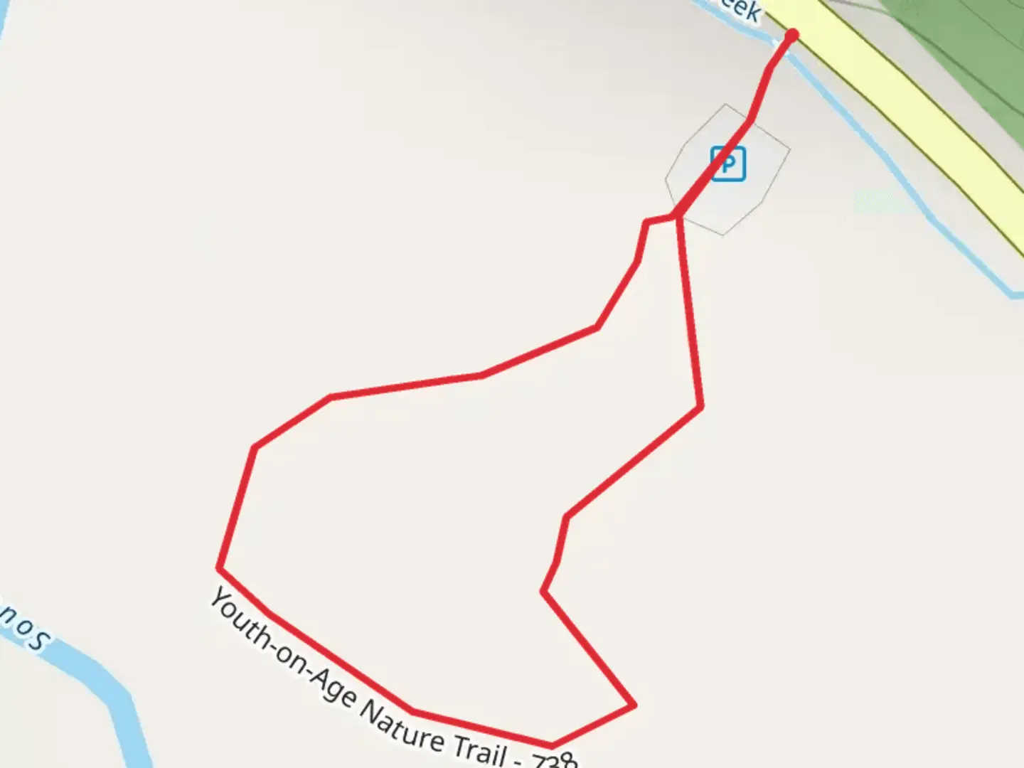 An image depicting the trail Youth-on-Age Nature Loop Trail and its surrounding area.