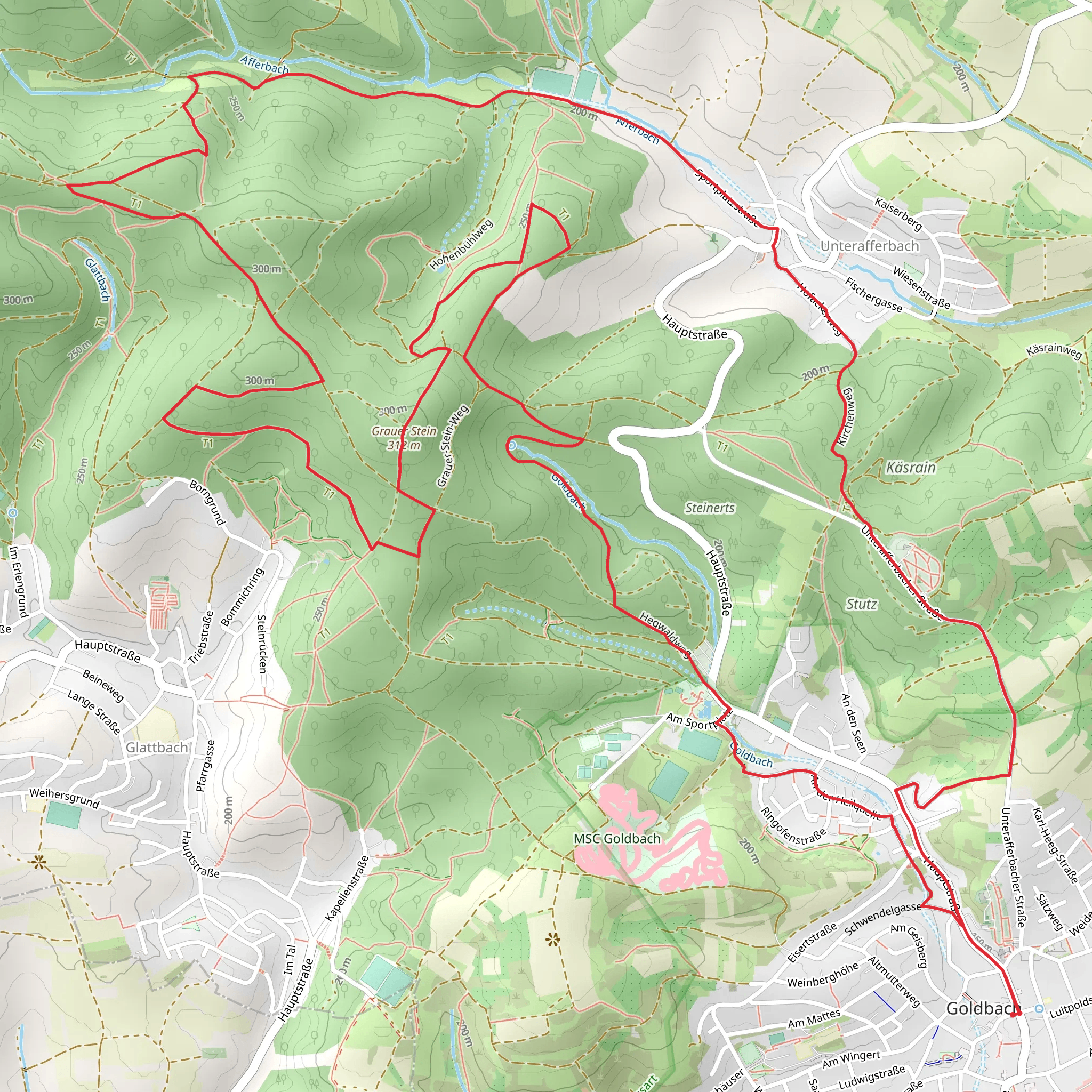 Grauer Stein Loop mobile static map