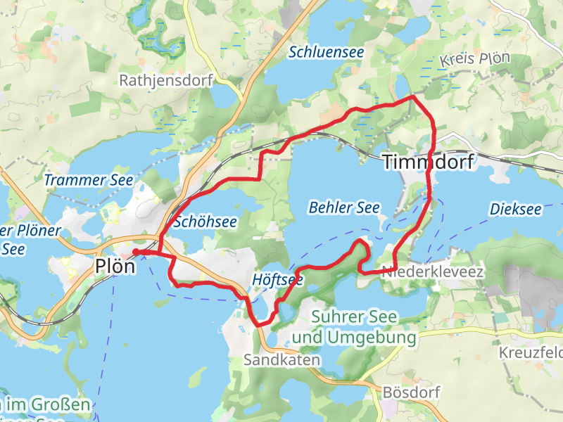 Schohsee and Behler See Loop - Plon