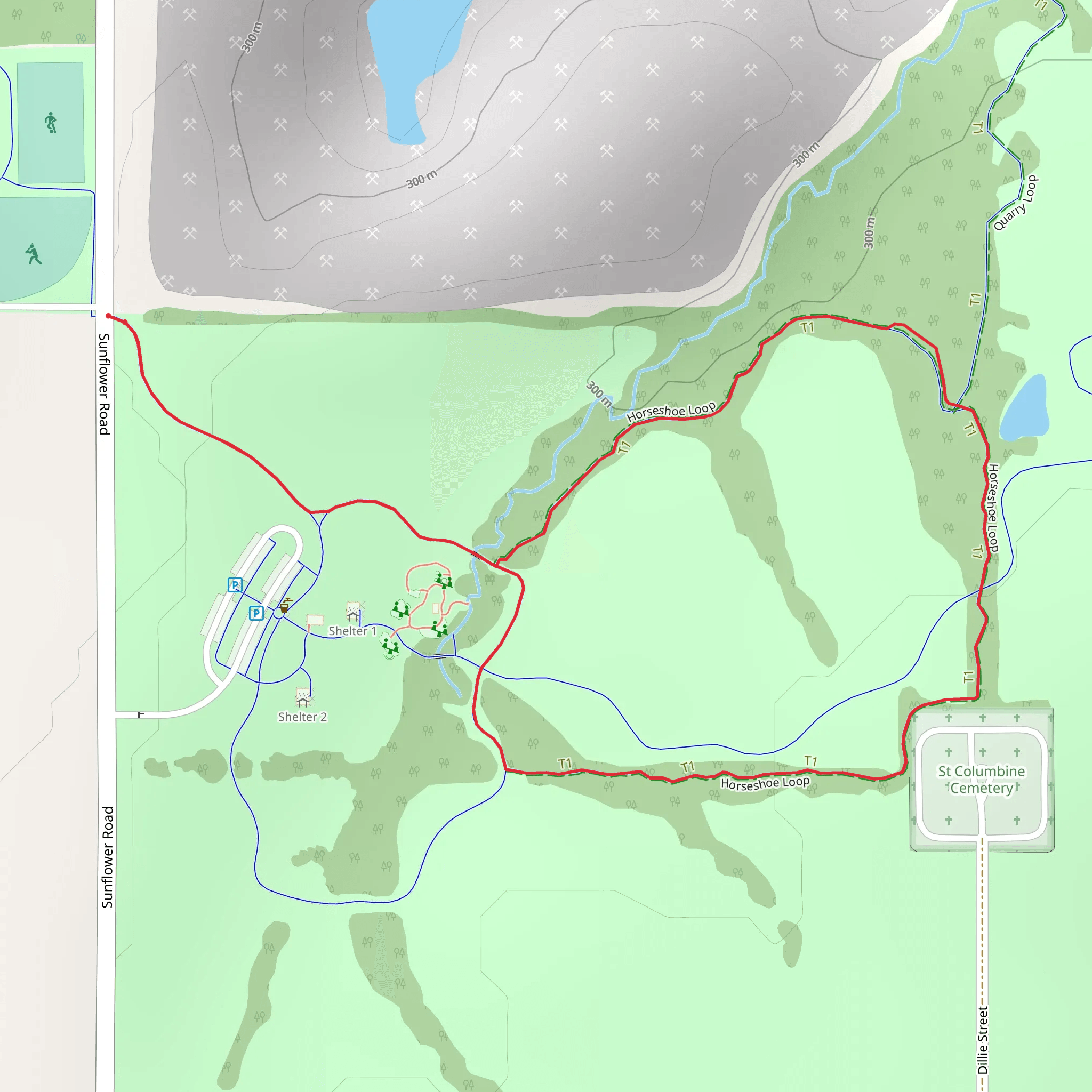 Horseshoe Loop mobile static map