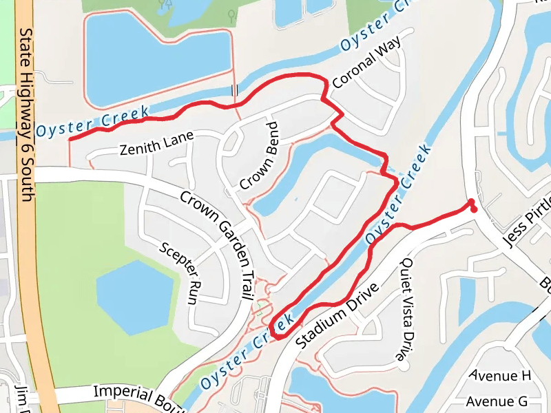 Walk along Oyster Creek