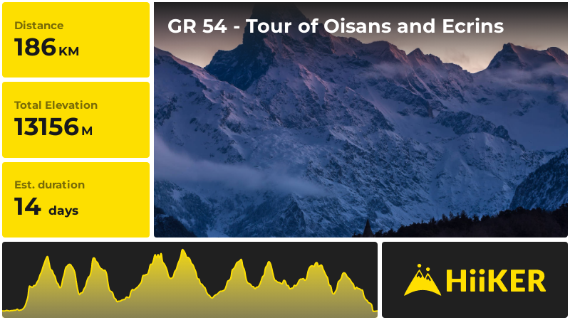 GR 54 - Tour of Oisans and Ecrins | Le Bourg-d'Oisans | France