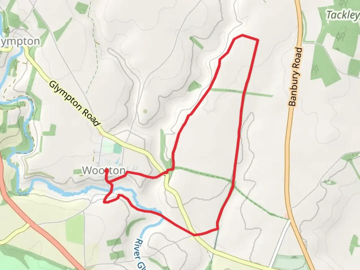 An image depicting the trail Wootton Country Park Loop and its surrounding area.