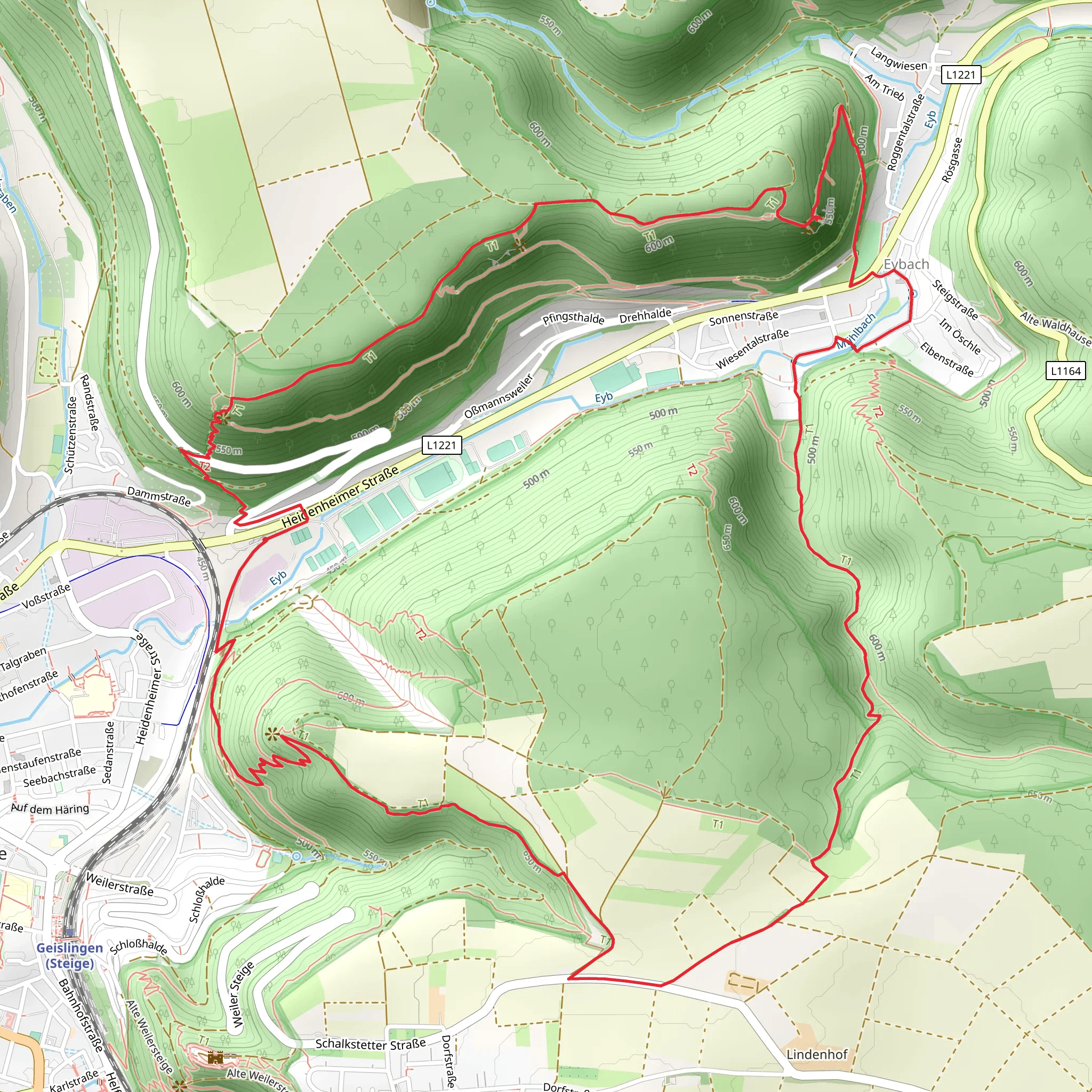 Anwandfels, Himmelfels and Bismarckfelsen Loop mobile static map