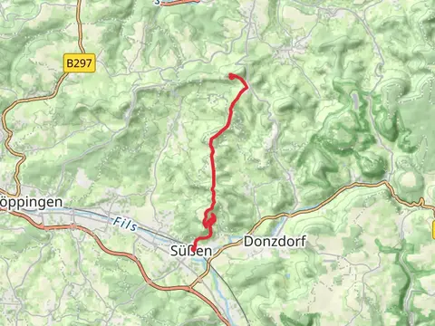 Süßen to Rechberg via Rechberg - Suessen