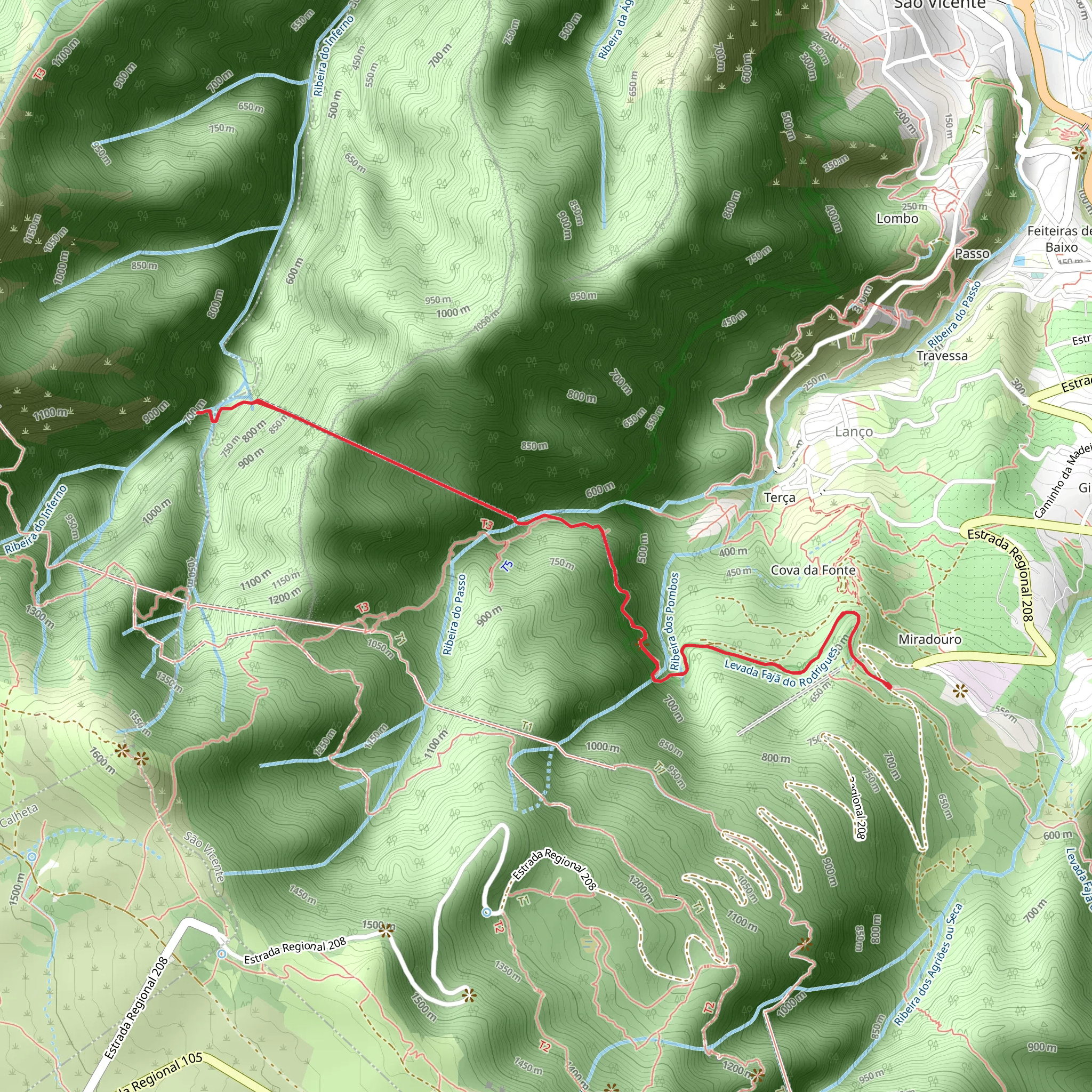 PR 16 Levada Fajã do Rodrigues mobile static map