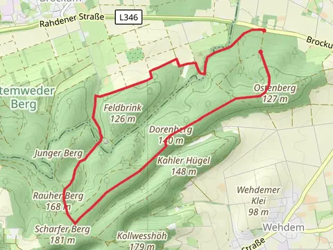 Feldbrink, Scharfer Berg and Ostenberg Loop
