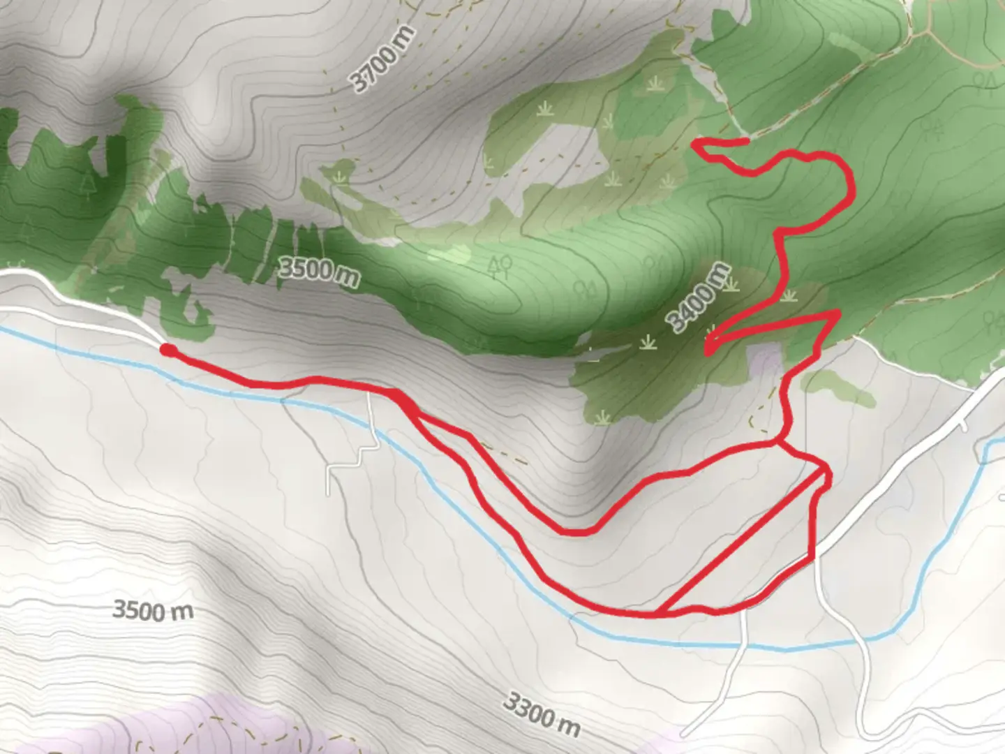 An image depicting the trail Mosquito Creek Loop and its surrounding area.