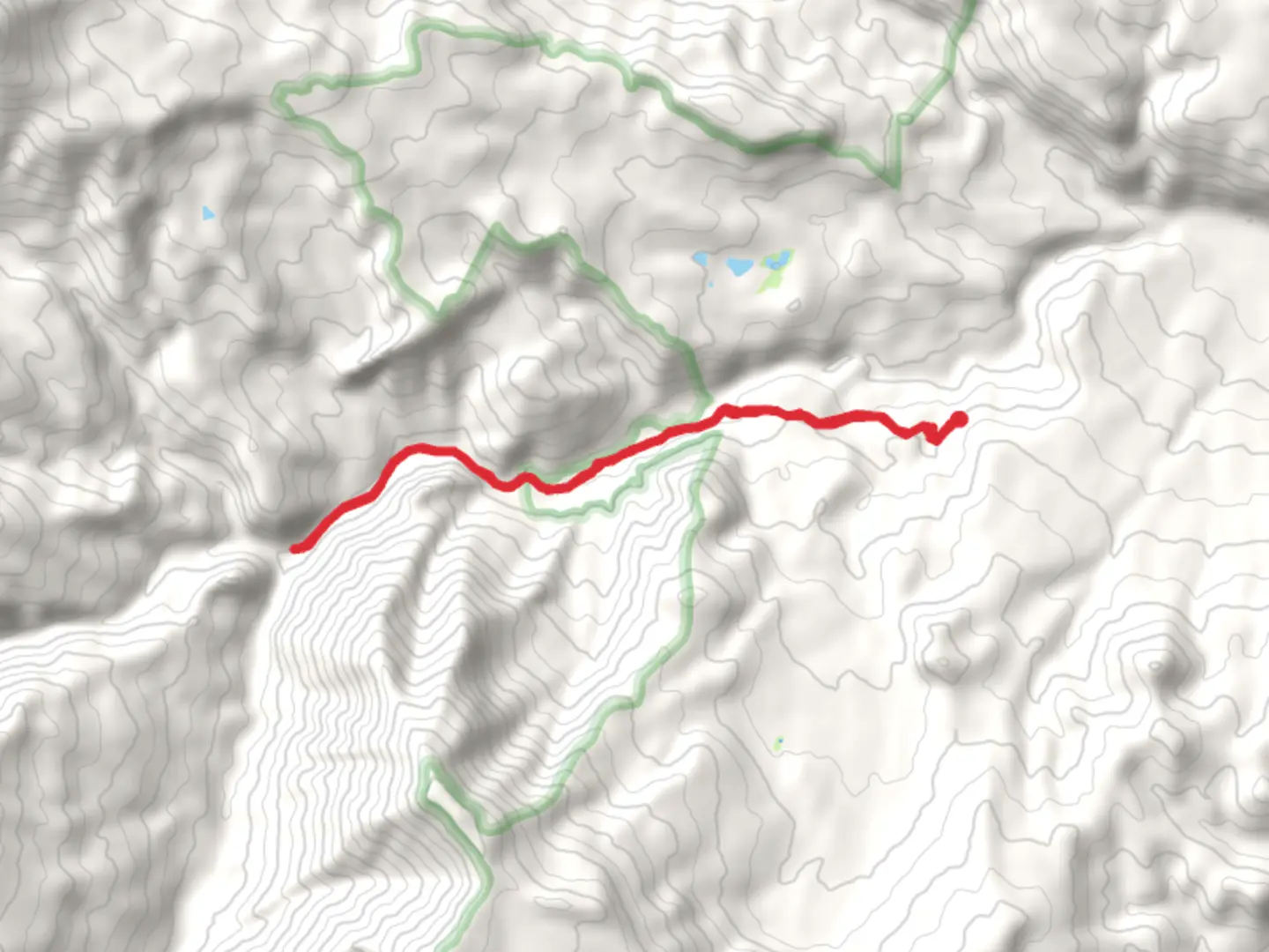 An image depicting the trail Rattlesnake Trail and its surrounding area.