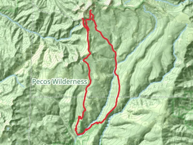 Truchas Peak via Skyline Trail and Pecos River Loop
