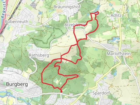 Mittlere Schwanenweiher via DAK Eidert and Berg -Talpfad