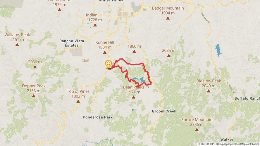 Lower and Uper Goldwater Lake Loop via Prosscott Trail