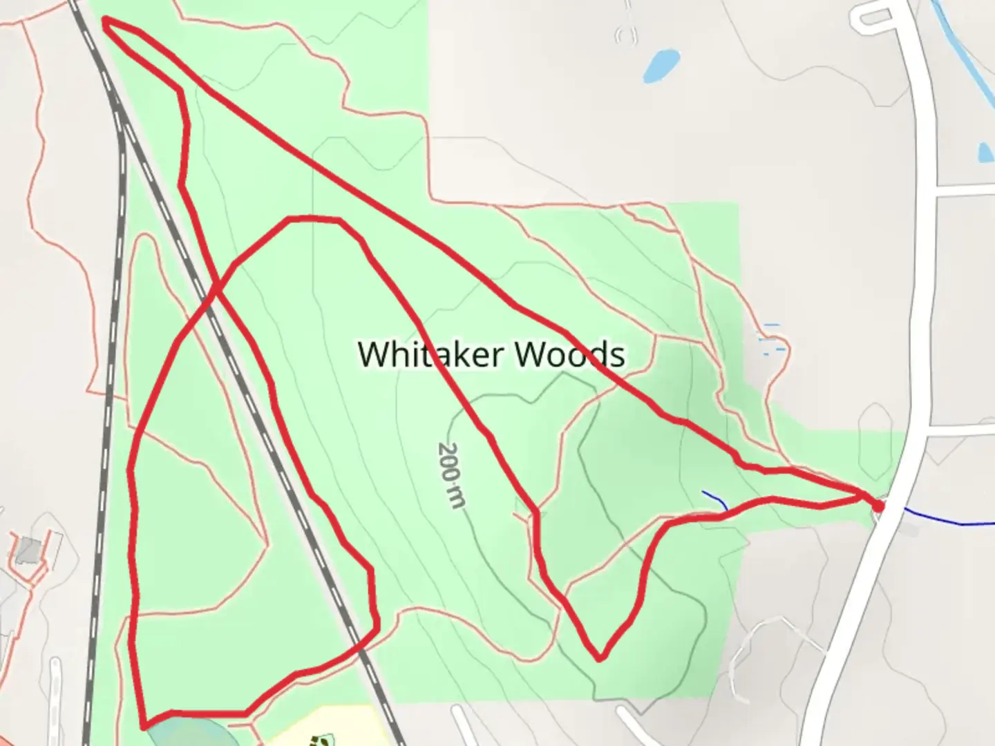 An image depicting the trail Kearsarge Road Loop and its surrounding area.