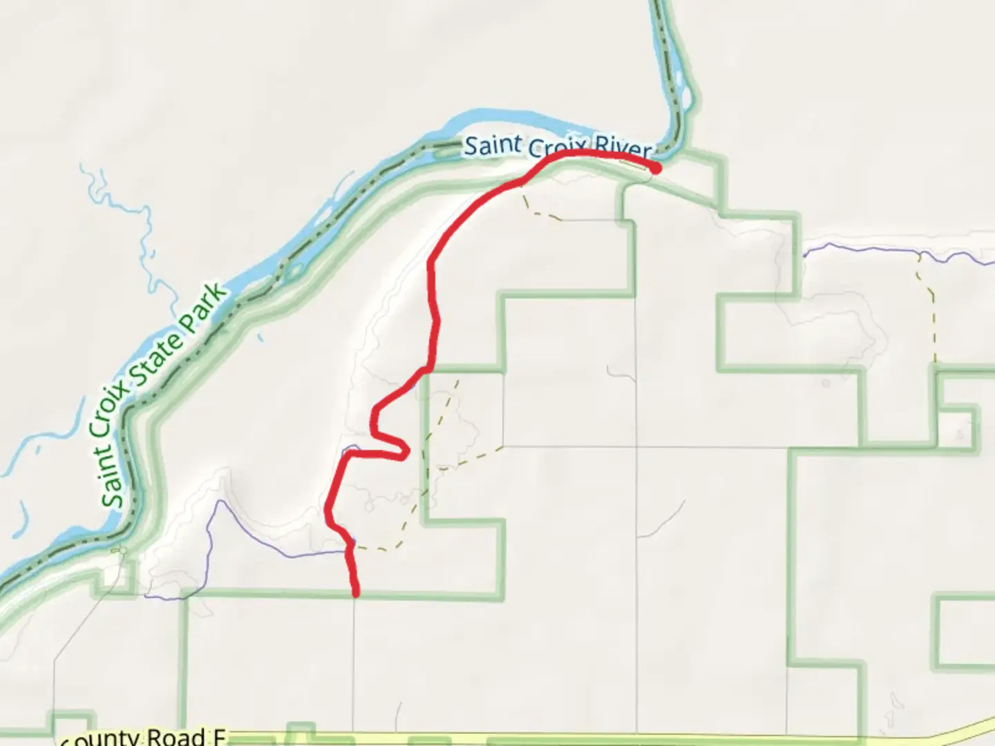 An image depicting the trail Hiking trail Governor Knowles State Forest and its surrounding area.