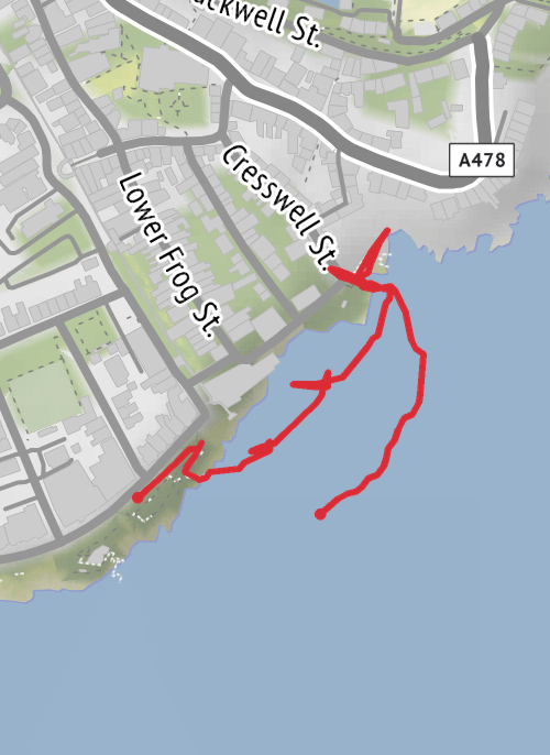 Pembrokeshire Walking mobile static map
