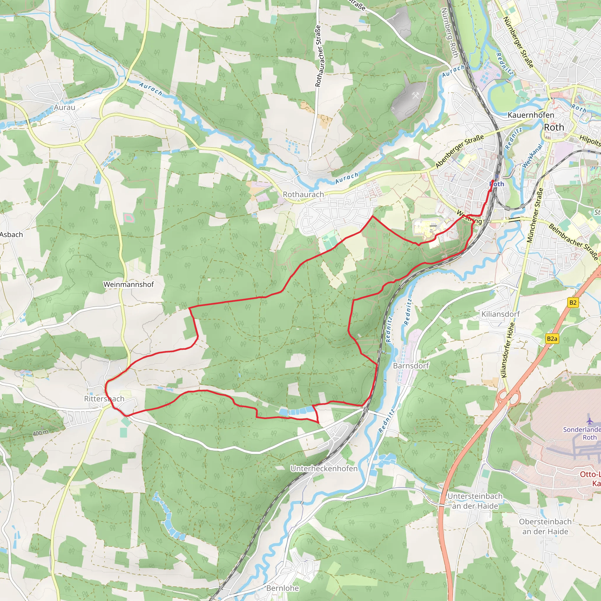 Weinberg Rednitztal Loop mobile static map