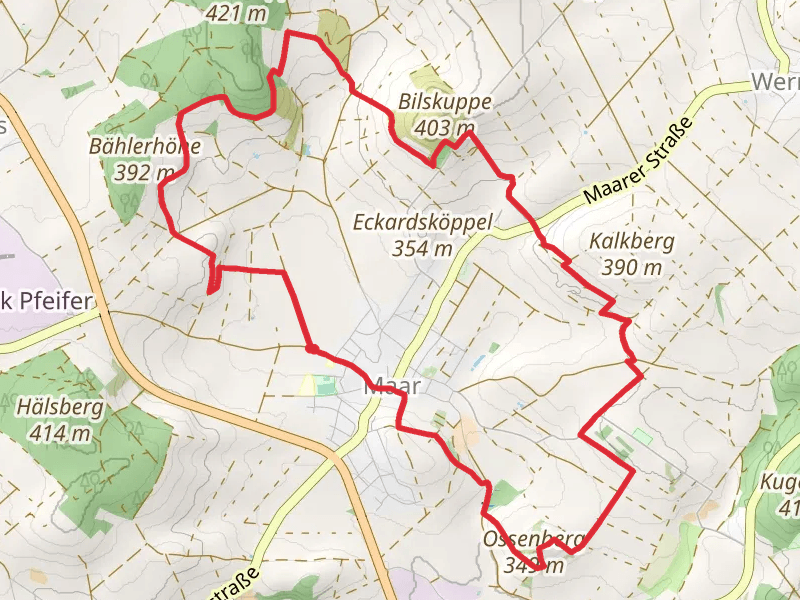 Bahlerhohe and Bilskuppe Loop via Wiesen Tour - Maar