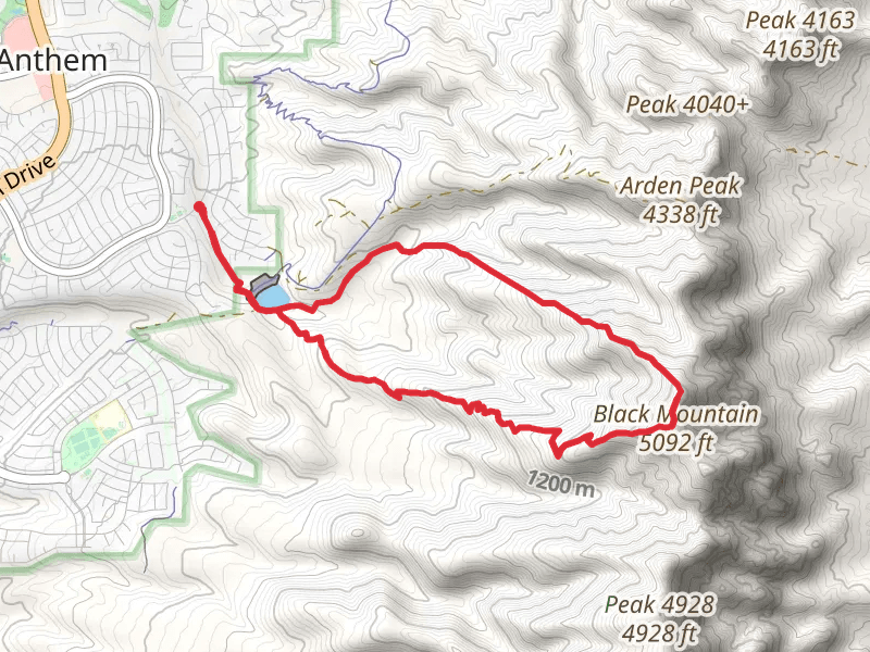 Black Mountain Loop from Shadow Canyon Drive
