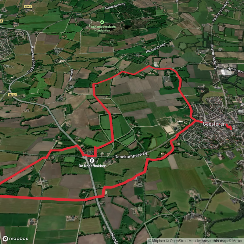 De Huijer Oranje Route and Geesteren Rode Route Loop