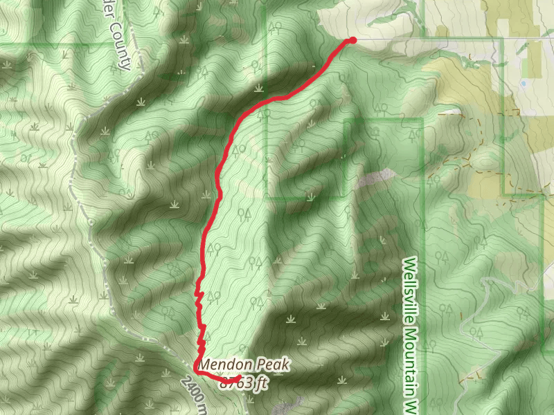 Mendon Peak via Deep Canyon Trail