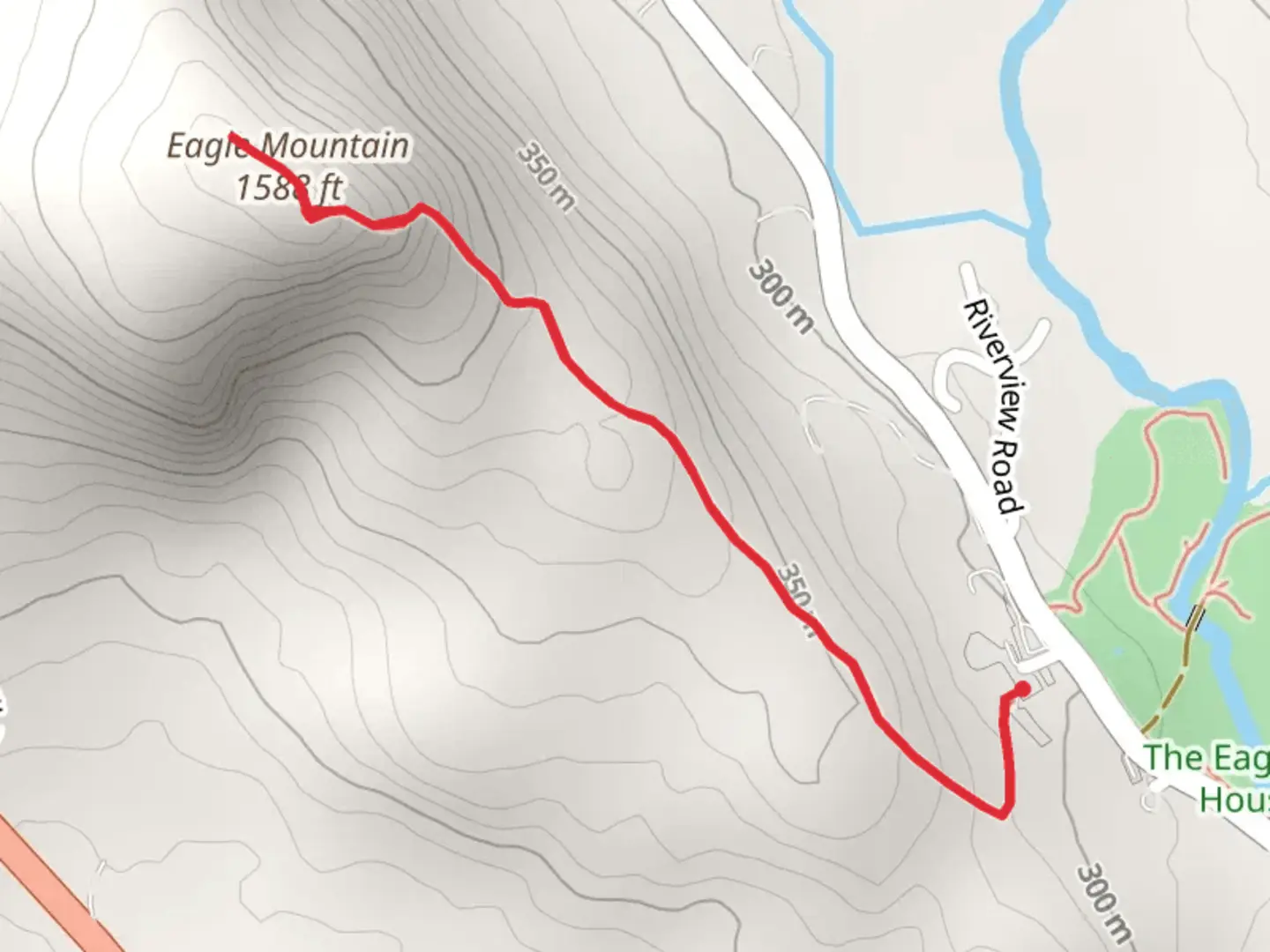 An image depicting the trail Eagle Mountain Trail and its surrounding area.