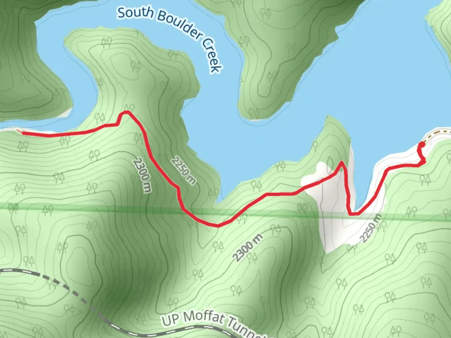 An image depicting the trail Inlet Trail and its surrounding area.