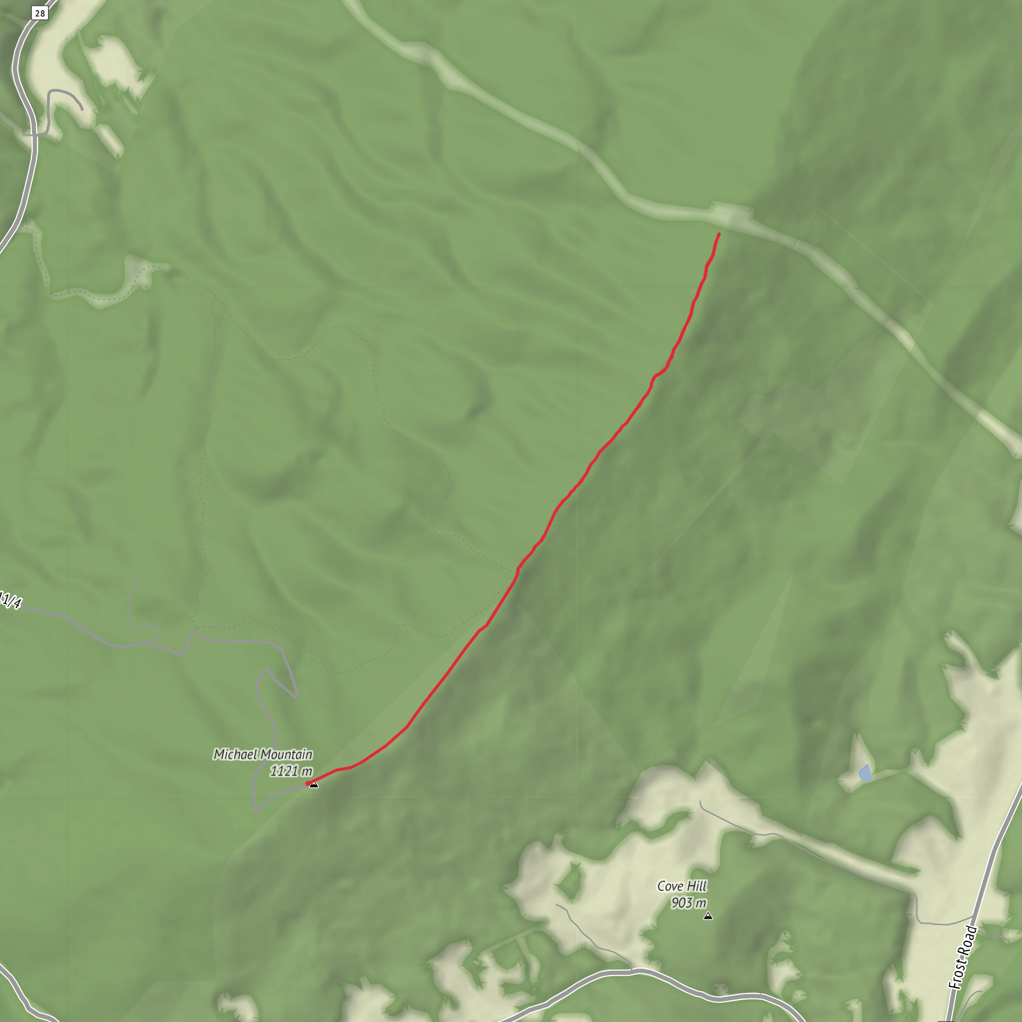 Crestline Trail mobile static map
