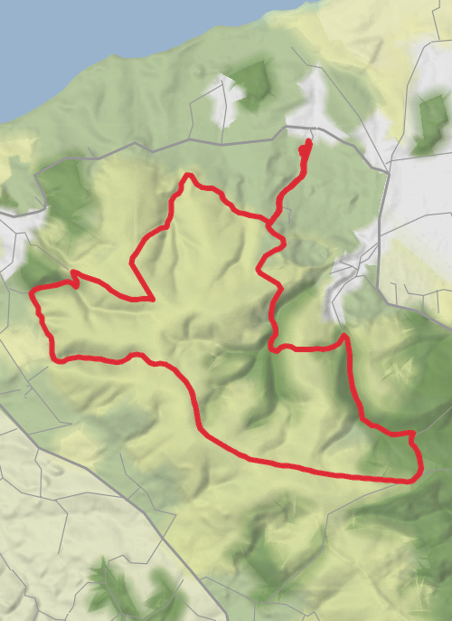 Hike from Kilve mobile static map
