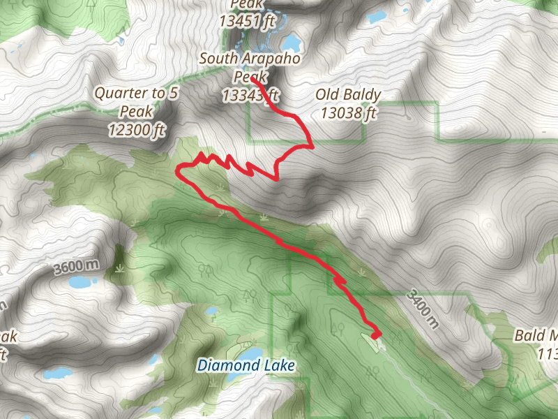 South Arapaho Peak via Arapaho Glacier Trail