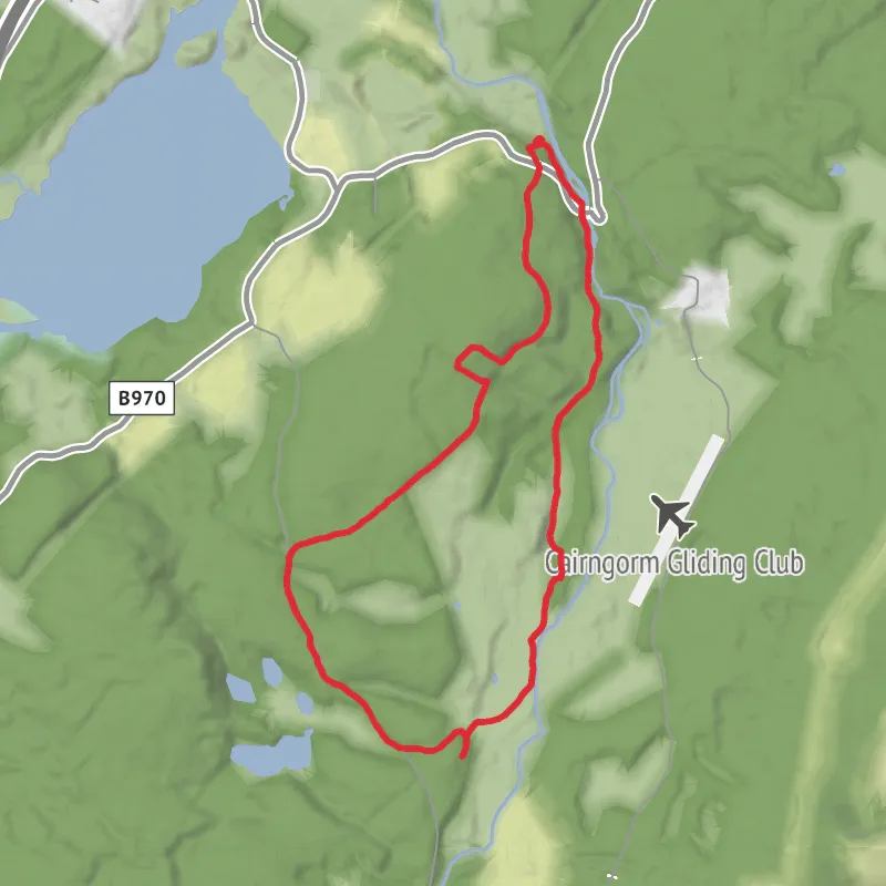 Hike  Glen Feshie mobile static map