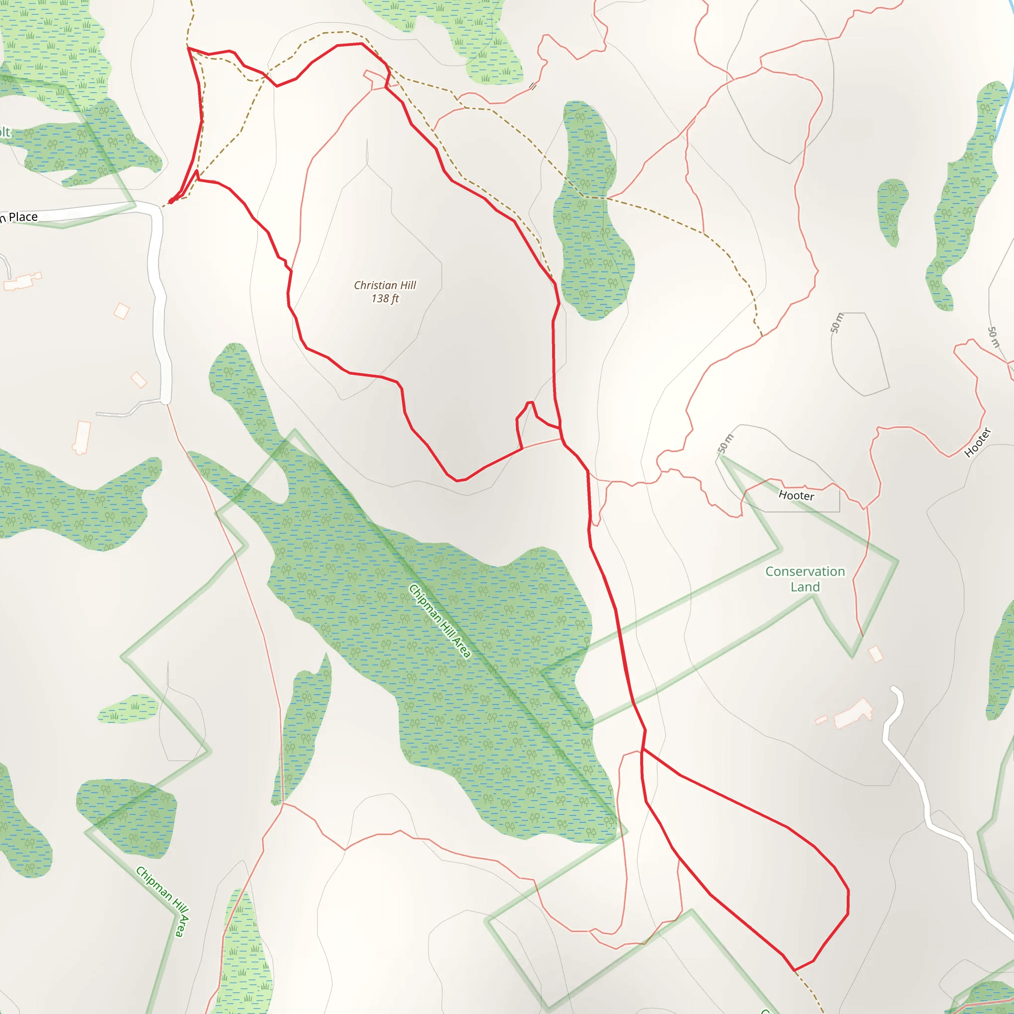 Christian Hill Loop mobile static map