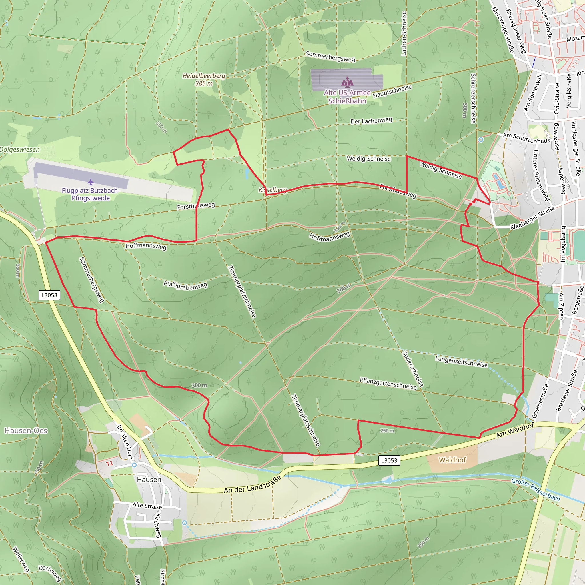 Hessentagswanderweg mobile static map