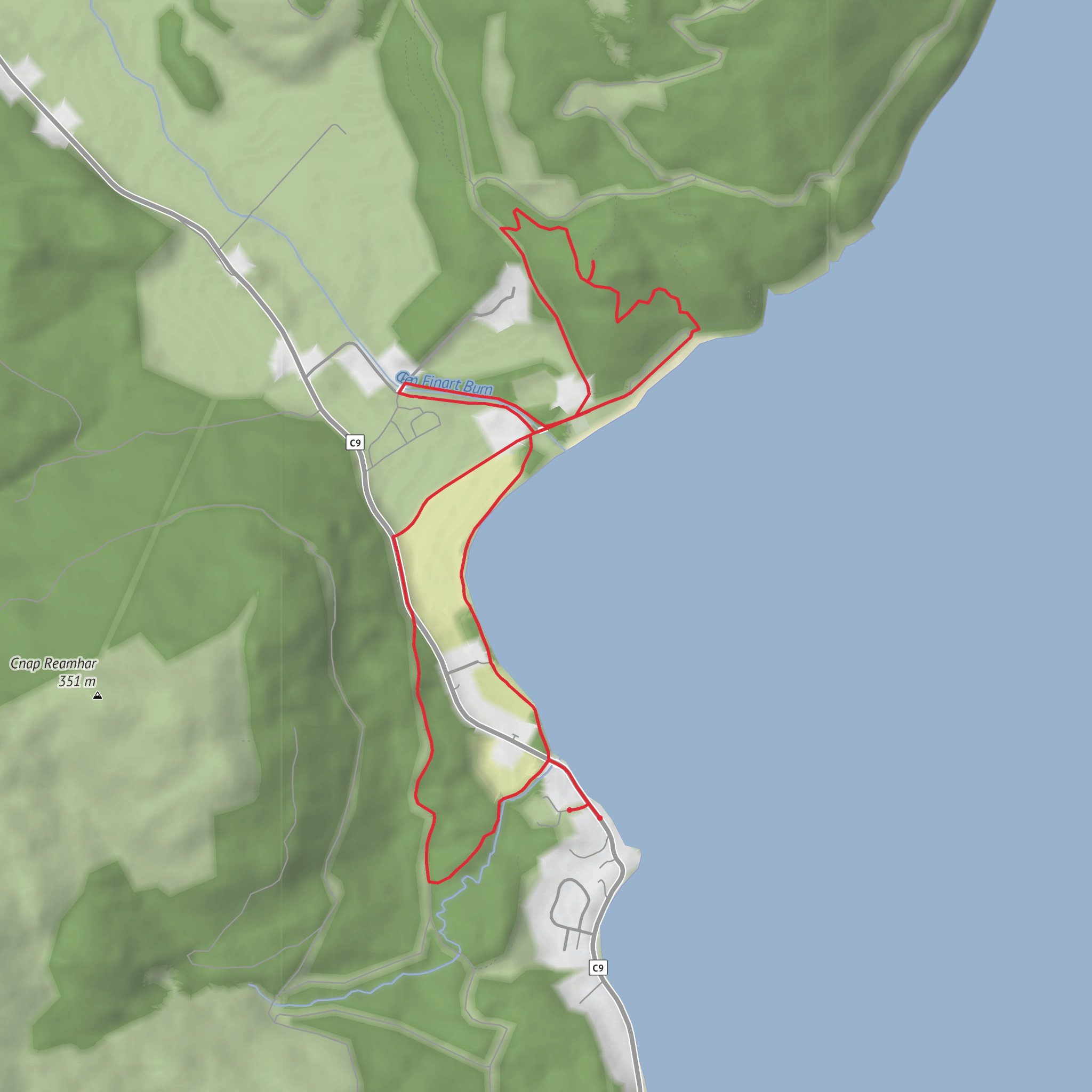 Ardentinny and Finart Bay mobile static map