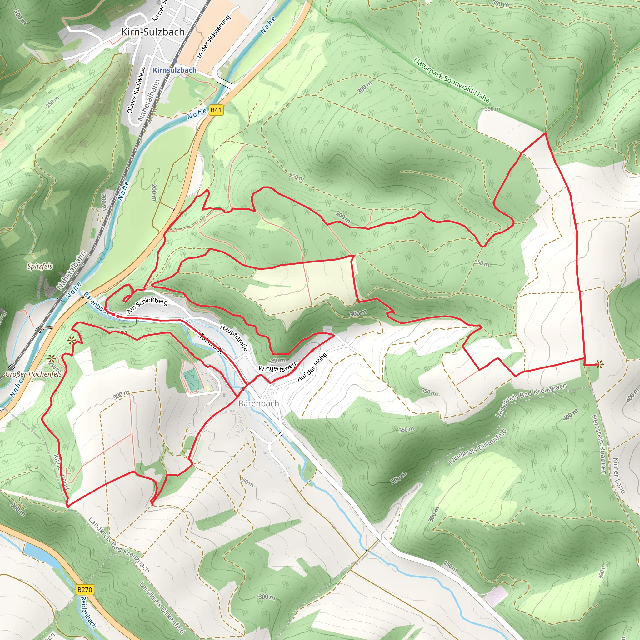 Naumburg and Donnersbergblick Loop mobile static map