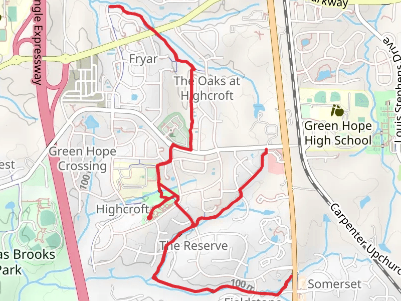 Batchelor Branch Greenway and Green Hope School Greenway