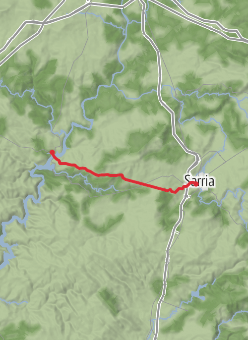 Sarria Track Me mobile static map